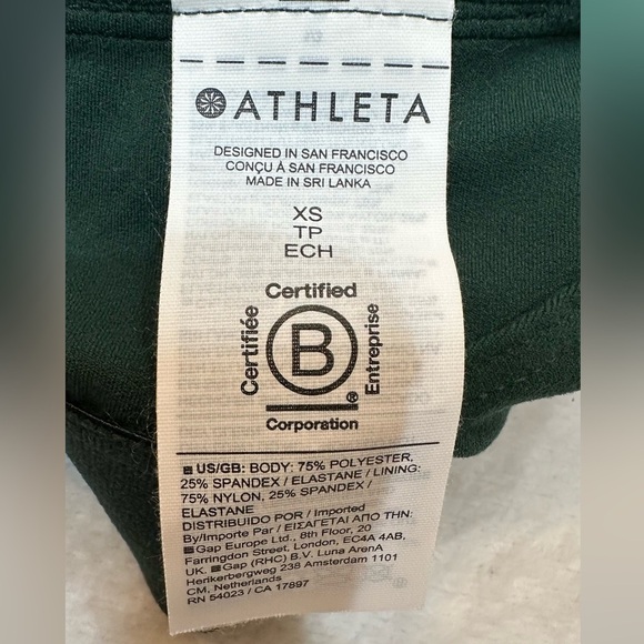 Athleta Green Fitted Crop Tank Top - Picture 10 of 12